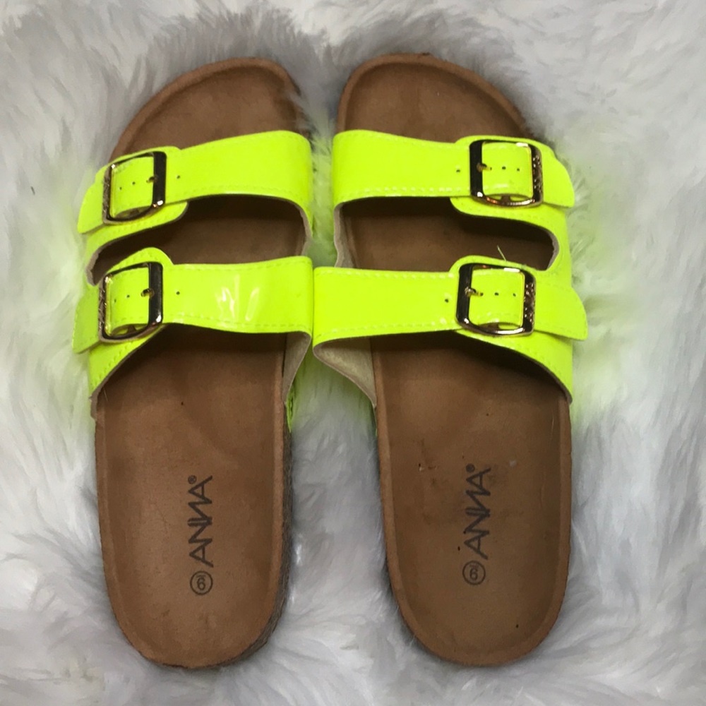 Neon Yellow Sandals! Women